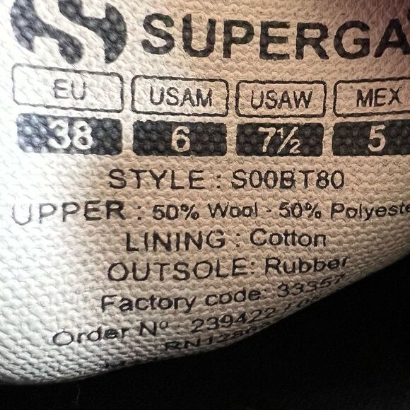 Superga Platform Wool/Poly Sneakers - Picture 9 of 11